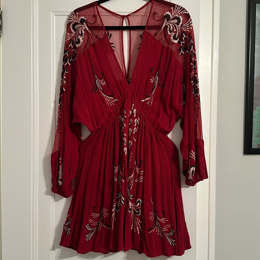 Free People Boho Flowy mini dress